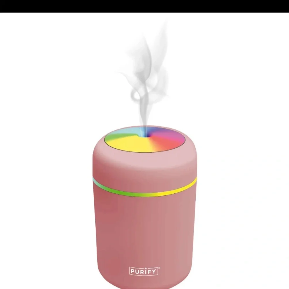 Pink Purify Humidifier with LED Light - Picture 1 of 9